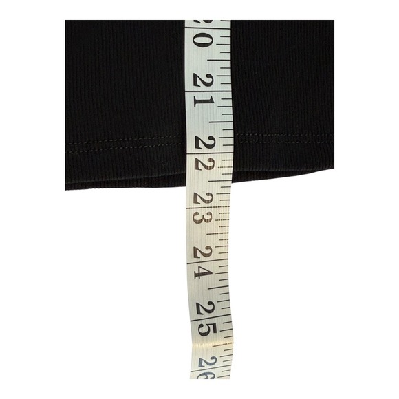 Madewell Re)generative Cotton Ribbed Scoopneck Tee Women's Small Jet Black NWT - Picture 6 of 7